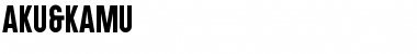 Download Aku & Kamu Regular Font Title Preview