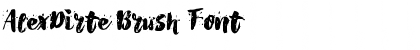 Download AlexDirte Brush Font Regular Font Title Preview