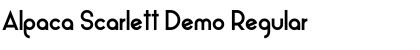 Download Alpaca Scarlett Demo Regular Font Title Preview