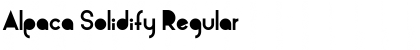 Download Alpaca Solidify Regular Font Title Preview