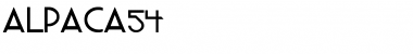 Download ALPACA54 Regular Font Title Preview