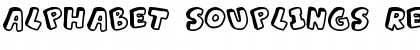 Download Alphabet Souplings Regular Font Title Preview