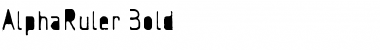 Download AlphaRuler Bold Font Title Preview