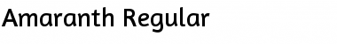 Download Amaranth Regular Font Title Preview