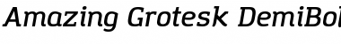 Download Amazing Grotesk DemiBold Italic Font Title Preview