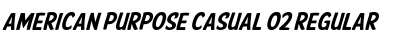 Download American Purpose Casual 02 Regular Font Title Preview
