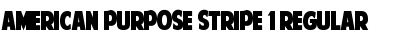 Download American Purpose STRIPE 1 Regular Font Title Preview