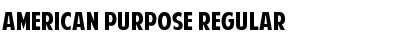 Download American Purpose Regular Font Title Preview