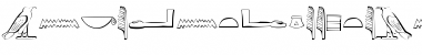 Download Ancient Egyptian Hieroglyphs Regular Font Title Preview