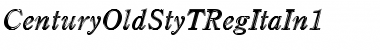 Download CenturyOldStyTRegItaIn1 Regular Font Title Preview