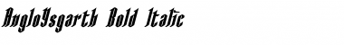 Download AngloYsgarth Bold Italic Font Title Preview