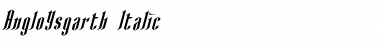 Download AngloYsgarth Italic Font Title Preview
