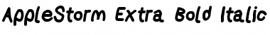 Download AppleStorm XbdIta Font Title Preview
