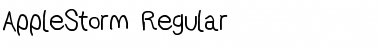 Download AppleStorm Rg Font Title Preview