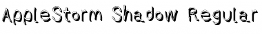 Download AppleStorm ShdRg Font Title Preview
