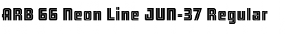 Download ARB 66 Neon Line JUN-37 Regular Font Title Preview