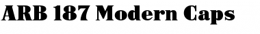 Download ARB-187 Moderne Caps AUG-47 CAS Regular Font Title Preview