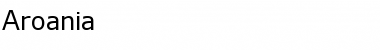 Download Aroania Regular Font Title Preview