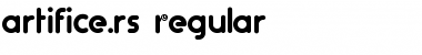 Download artifice.rs Regular Font Title Preview