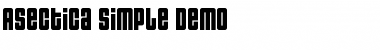 Download Asectica Simple Demo Regular Font Title Preview