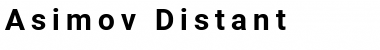 Download Asimov Dist Font Title Preview