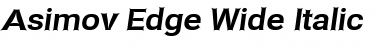 Download Asimov EdgeWideIt Font Title Preview