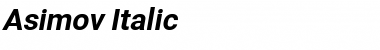 Download Asimov It Font Title Preview