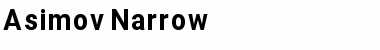 Download Asimov Nar Font Title Preview