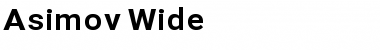 Download Asimov Wid Font Title Preview