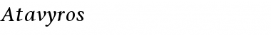 Download Atavyros Regular Font Title Preview