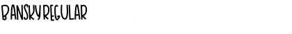 Download BANSKY Regular Font Title Preview
