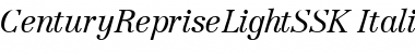 Download CenturyRepriseLightSSK Italic Font Title Preview