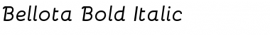 Download Bellota Bold Italic Font Title Preview