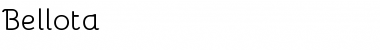 Download Bellota Regular Font Title Preview