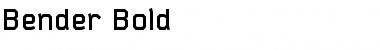 Download Bender Bold Font Title Preview
