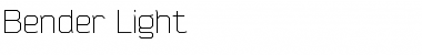 Download Bender Light Font Title Preview
