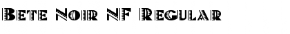 Download Bete Noir NF Regular Font Title Preview