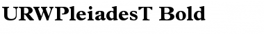 Download URWPleiadesT Bold Font Title Preview