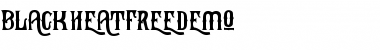 Download Black Heat Free Demo Regular Font Title Preview