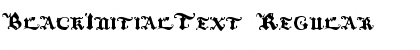 Download BlackInitialText Regular Font Title Preview
