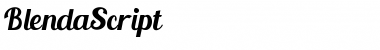 Download Blenda Script Regular Font Title Preview