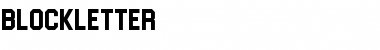 Download Blockletter Regular Font Title Preview