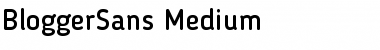 Download Blogger Sans Medium Font Title Preview