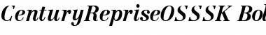 Download CenturyRepriseOSSSK BoldItalic Font Title Preview