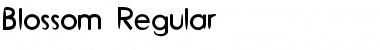 Download Blossom Regular Font Title Preview