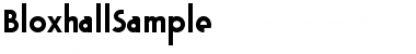 Download Bloxhall Sample Regular Font Title Preview