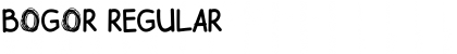 Download BOGOR Regular Font Title Preview