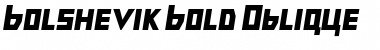 Download Bolshevik BdObl Font Title Preview