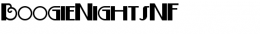 Download Boogie Nights NF Regular Font Title Preview