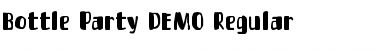 Download Bottle Party DEMO Regular Font Title Preview